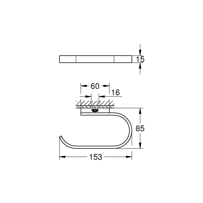 Тримач для туалетного паперу Grohe Selection (41068000)