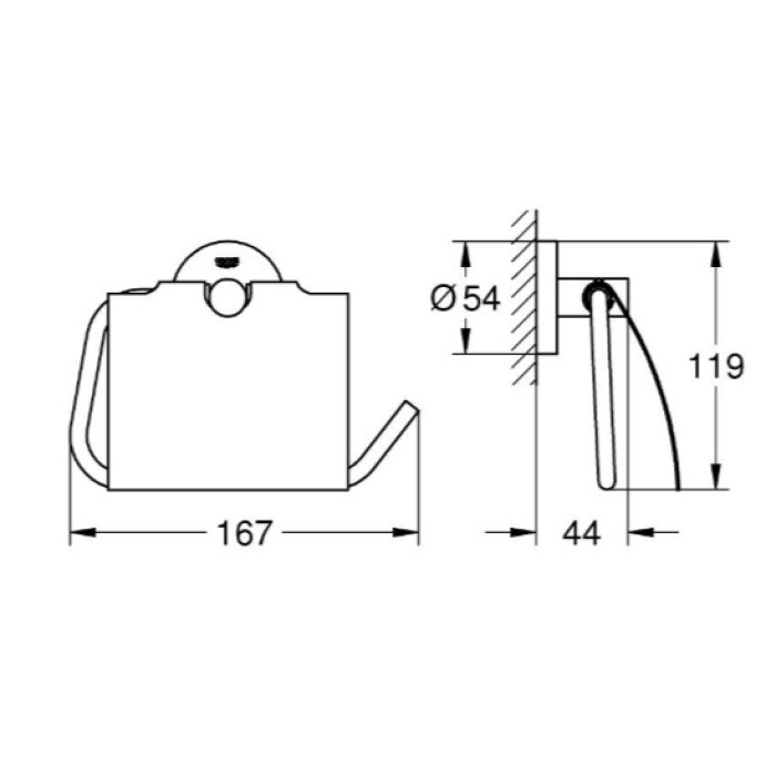 Тримач для туалетного паперу Grohe Essentials (1024652430)