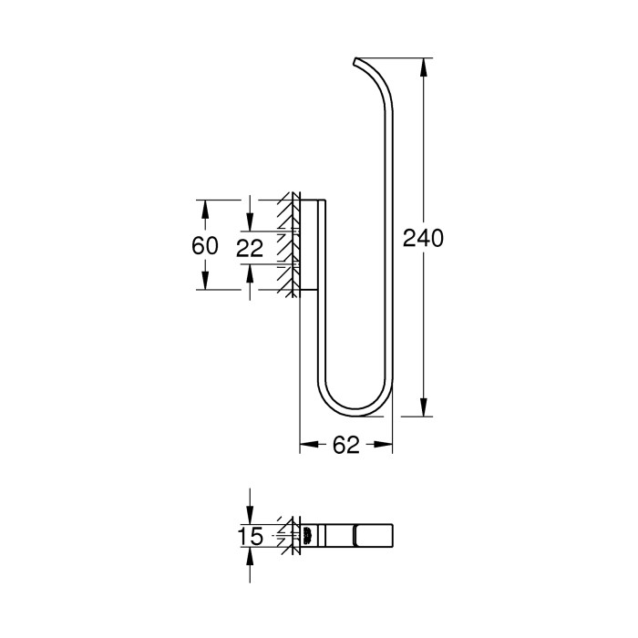 Тримач для запасного рулону туалетного паперу Grohe Selection (41067000)