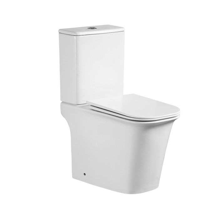 Унітаз-компакт Mixxus WAVE-0404-R 630х350х805mm, система змиву RIMLESS (MI6692)