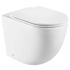 Унітаз підлоговий безбачковий Mixxus Premium ELLIPSE-0701-T1 570х365х410mm, система змиву TORNADO 1.0 (MP6593)