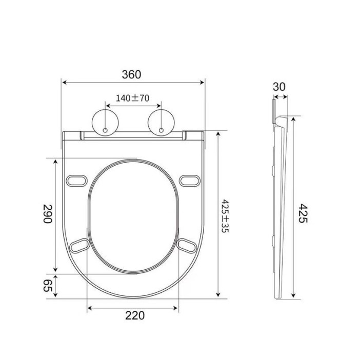 Унітаз підвісний Mixxus Ellipse-0310-T3 480х360х340mm система змиву Tornado 3.0 (MI8426)