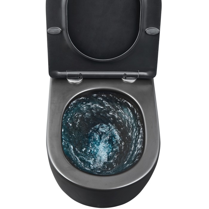 Унітаз підвісний Mixxus Premium ELLIPSE-0303-T3 BLACK 520х365х360mm,система змиву TORNADO 3.0 (MP6591)