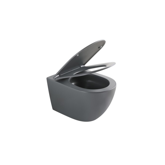 Унітаз підвісний Mixxus Premium ELLIPSE-0308-T3 GRAY 490x360x360mm система змиву TORNADO 3.0 (MP6654)