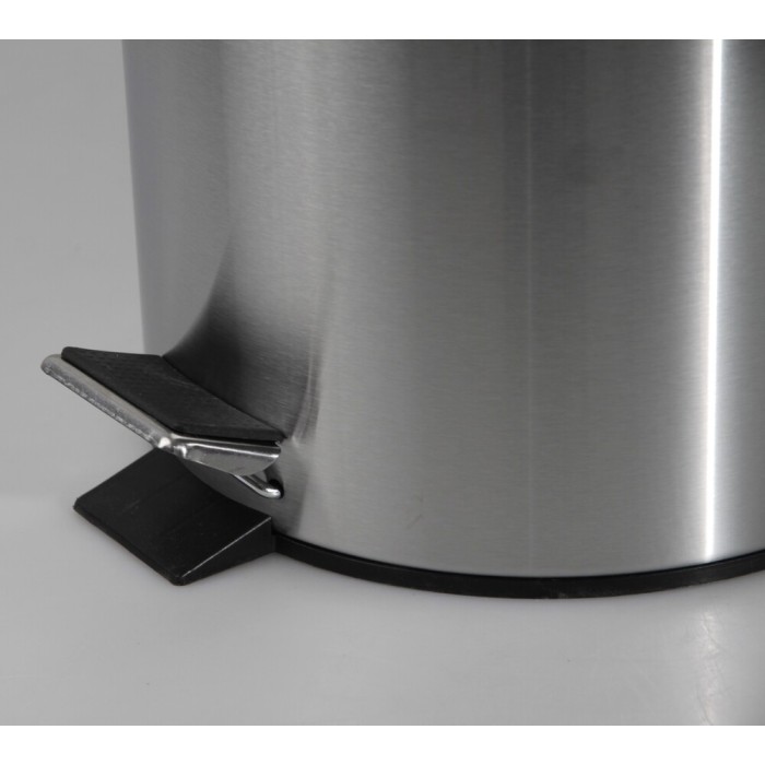 Відро для сміття кругле Zerix Solo-TC0103 SS Color 3 л колір нержавійка (ZX5895)