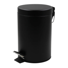Відро для сміття кругле Zerix Solo-TC0105 Black 5 л колір чорний (ZX5898)