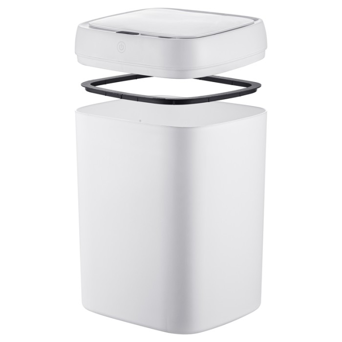 Відро для сміття сенсорне прямокутне Mixxus Wave-TC0314 White 14 л (колір білий) (MI8404)