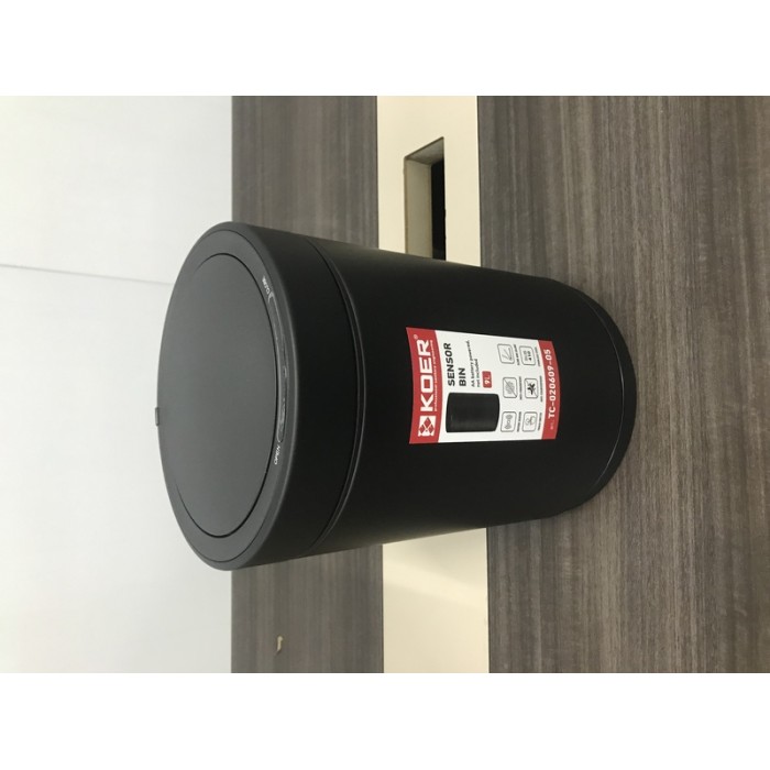 Відро для сміття сенсорне кругле KOER TC-020609-05 9 л (колір чорний) (KR5939)