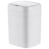 Відро для сміття сенсорне прямокутне Mixxus Wave-TC0314 White 14 л (колір білий) (MI8404)