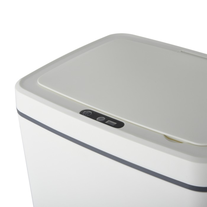 Відро для сміття сенсорне прямокутне Mixxus WAVE-TC0110 White 10 л колір білий (MI7073)