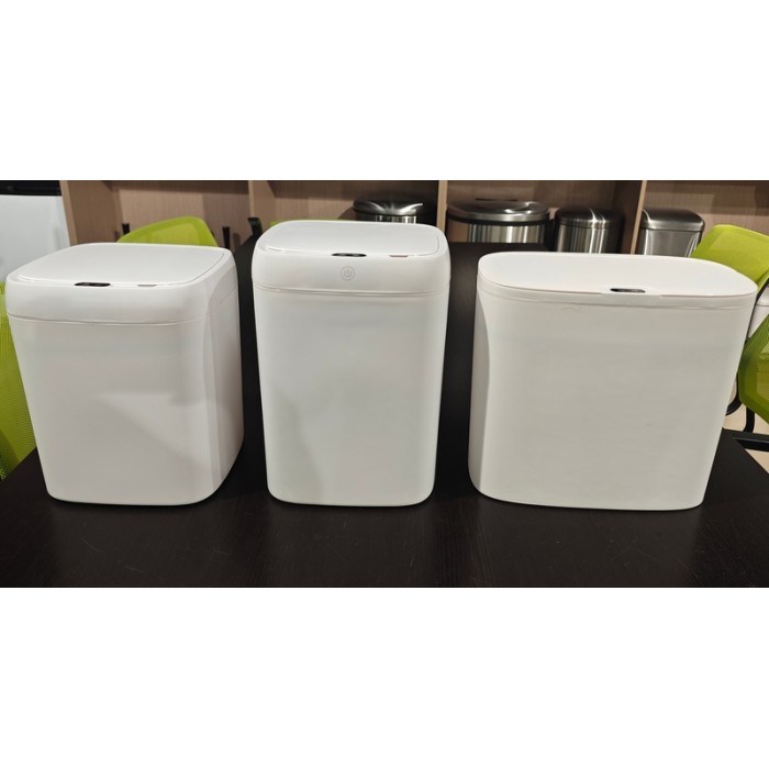 Відро для сміття сенсорне прямокутне Mixxus Wave-TC0414 White 14 л (колір білий) (MI8405)