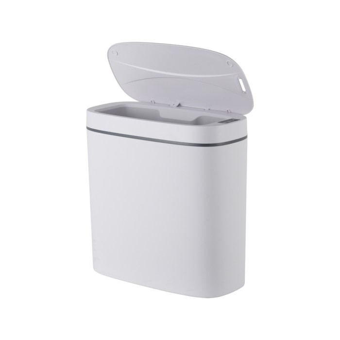 Відро для сміття сенсорне овальне Mixxus Flat-TC0109 White 9 л колір білий (MI7074)