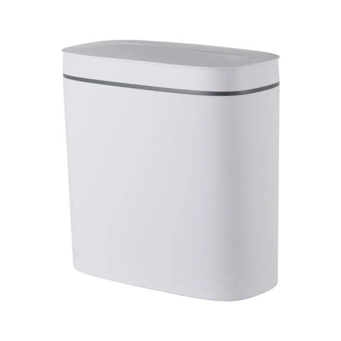 Відро для сміття сенсорне овальне Mixxus Flat-TC0109 White 9 л колір білий (MI7074)