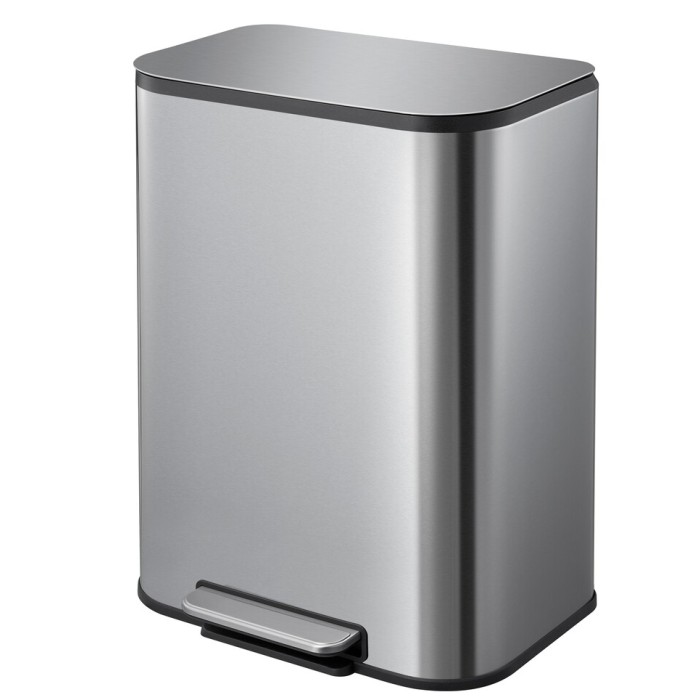 Відро для сміття з плавним закриттям прямокутне Mixxus Cubic-TC0105 SS Color 5л колір наржавійка (MI7088)