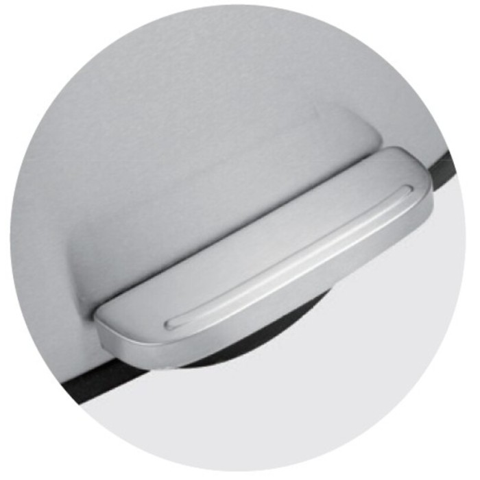 Відро для сміття з плавним закриттям прямокутне Mixxus Bevel-TC0105 SS Color 5л колір наржавійка (MI7086)
