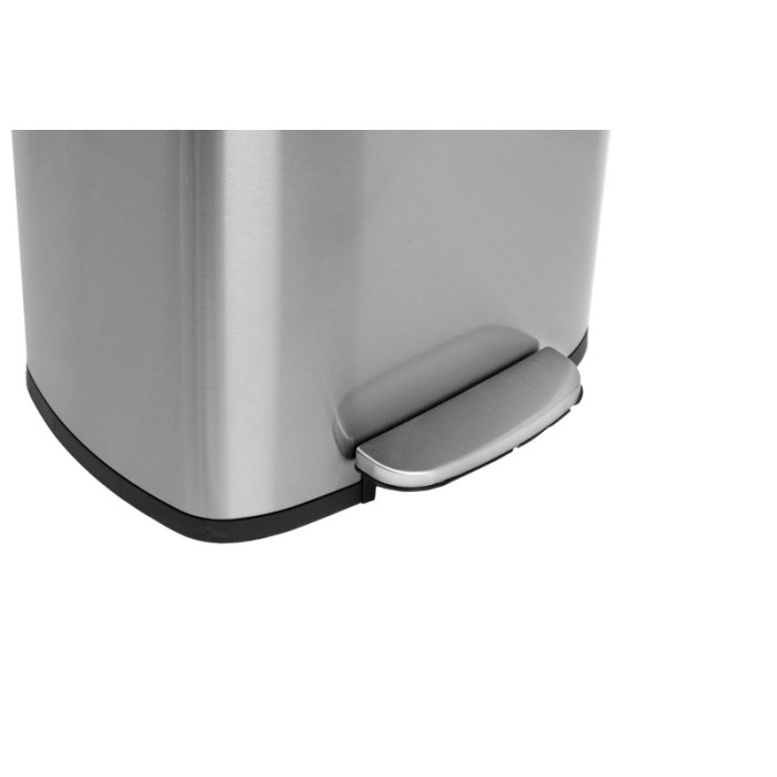 Відро для сміття з плавним закриттям прямокутне Mixxus Bevel-TC0105 SS Color 5л колір наржавійка (MI7086)