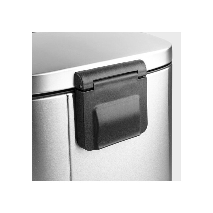 Відро для сміття з плавним закриттям прямокутне Mixxus Bevel-TC0105 SS Color 5л колір наржавійка (MI7086)