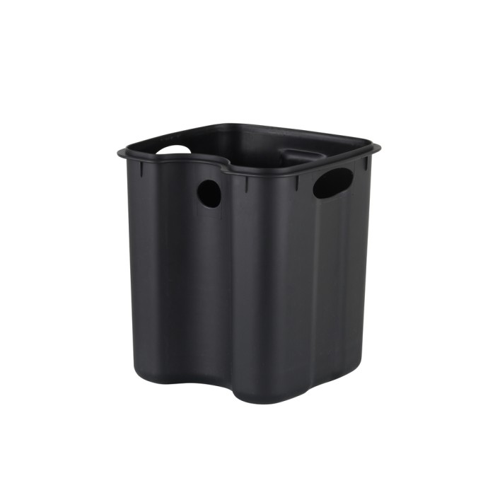 Відро для сміття з плавним закриттям квадратне Zerix Kubix-TC0106 SS Color 6л колір нержавійка (ZX5889)