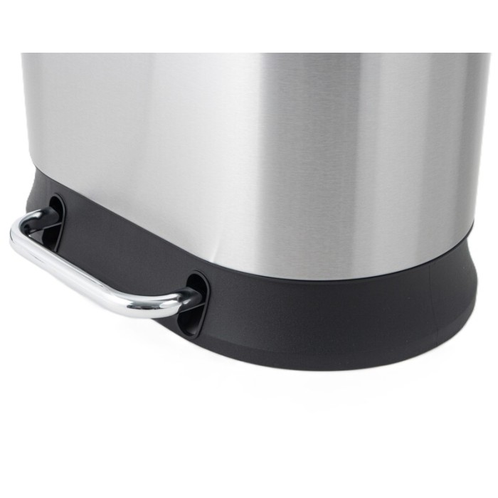 Відро для сміття з плавним закриттям овальне Mixxus Premium Strong-TC0105 SS Color 5л колір наржавійка (MI7080)