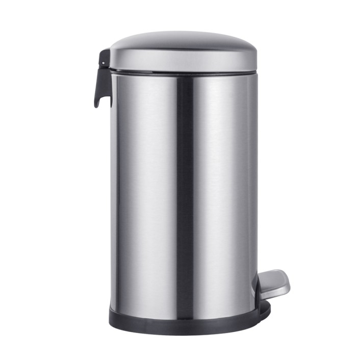 Відро для сміття з плавним закриттям овальне Mixxus Premium Topper-TC0205 SS Color 5л колір нержавійка (MI7059)