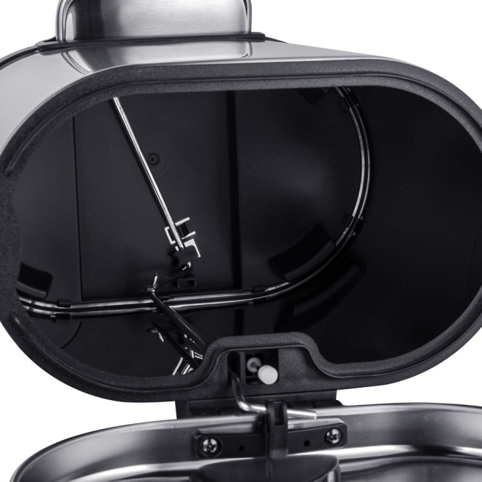 Відро для сміття з плавним закриттям овальне Mixxus Premium Topper-TC0205 SS Color 5л колір нержавійка (MI7059)