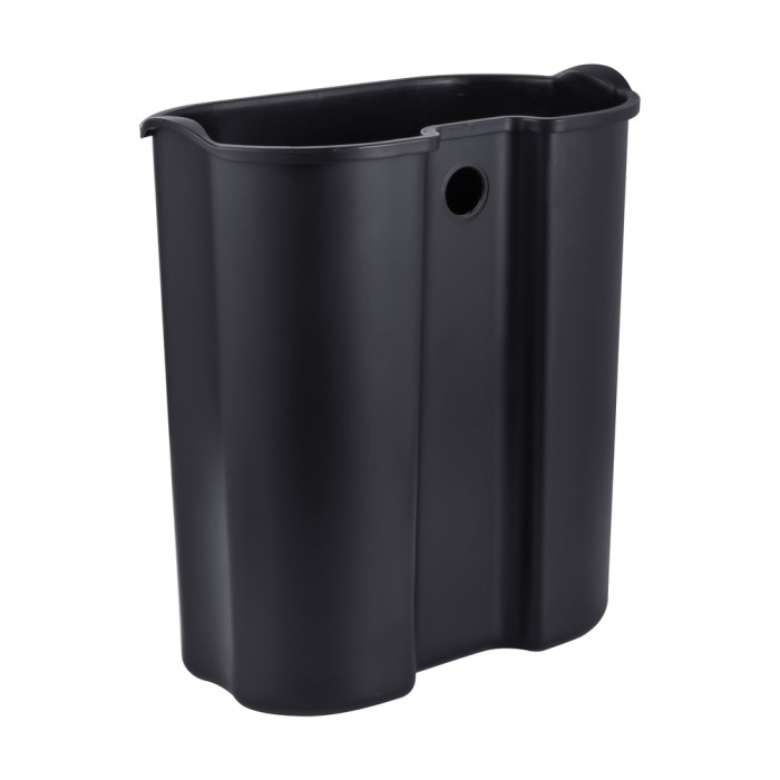 Відро для сміття з плавним закриттям овальне Mixxus Premium Topper-TC0205 SS Color 5л колір нержавійка (MI7059)