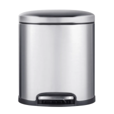 Відро для сміття з плавним закриттям овальне Mixxus Premium Topper-TC0205 SS Color 5л колір нержавійка (MI7059)