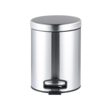 Відро для сміття з плавним закриттям кругле Mixxus Ellipse-TC0205 SS Color 5л колір нержавійка (MI7076)