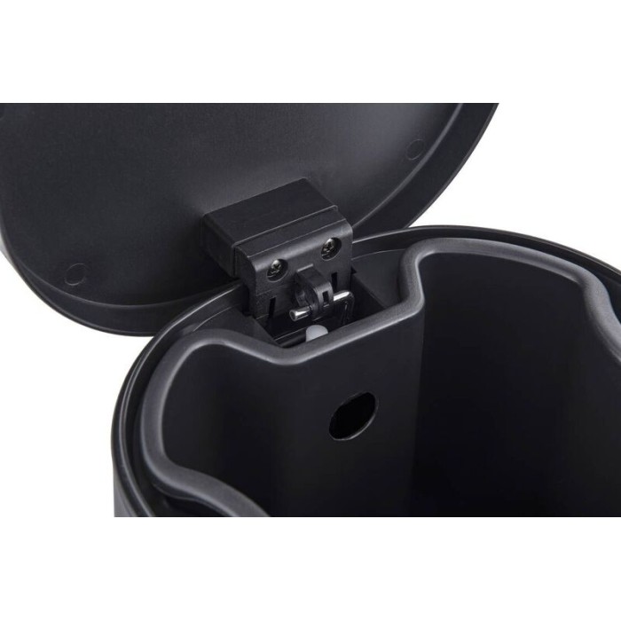Відро для сміття з плавним закриттям овальне Zerix Prime-TC0105 Black 5л колір чорний (ZX5902)