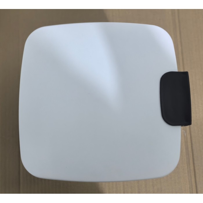 Відро для сміття з плавним закриттям квадратне Zerix Kubix-TC0106 White 6 л (колір білий) (ZX6109)
