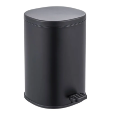 Відро для сміття з плавним закриттям овальне Zerix Prime-TC0105 Black 5л колір чорний (ZX5902)