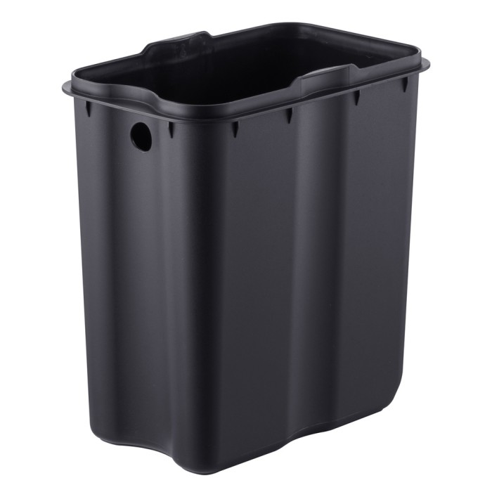 Відро для сміття з плавним закриттям прямокутне Mixxus Premium Quadro-TC0105 Black 5 л колір чорний (MI7061)