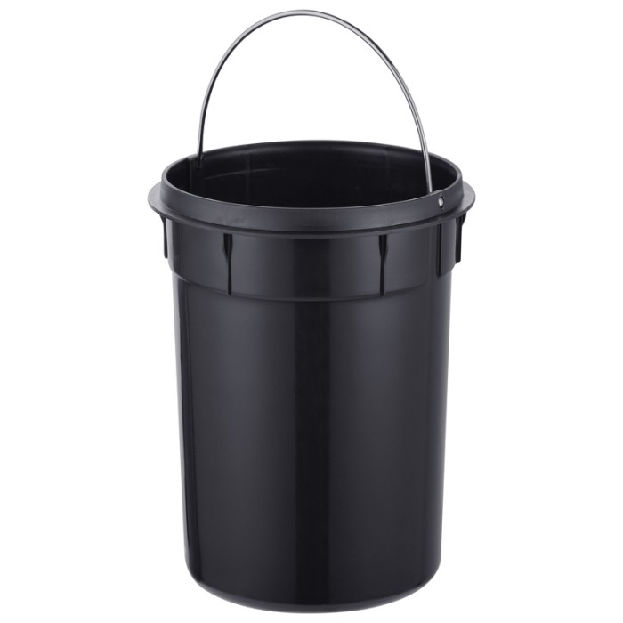Відро для сміття з плавним закриттям кругле Mixxus Ellipse-TC0212 SS Color 12л (колір нержавійка) (MI8399)
