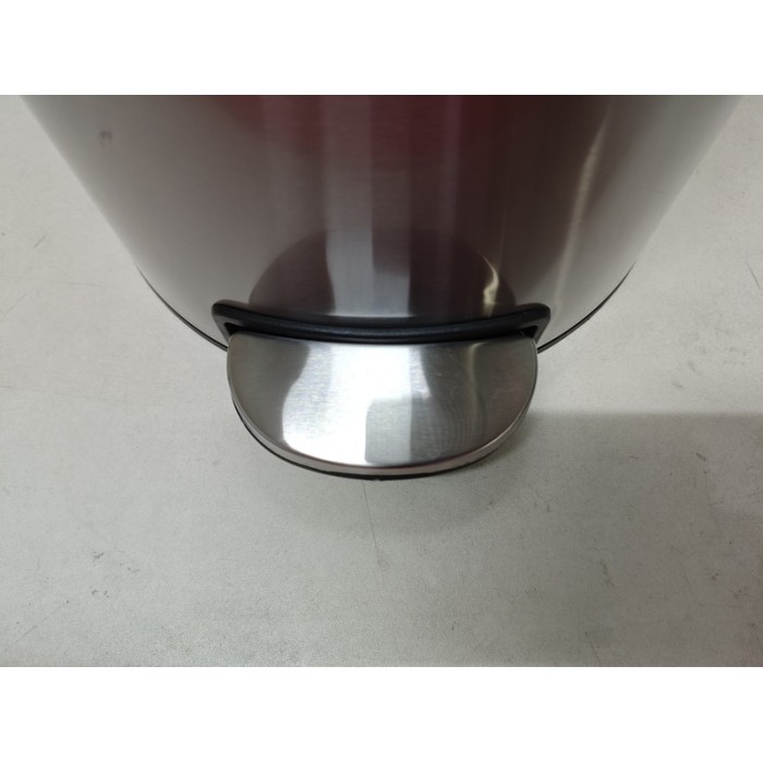 Відро для сміття з плавним закриттям кругле Mixxus Ellipse-TC0212 SS Color 12л (колір нержавійка) (MI8399)