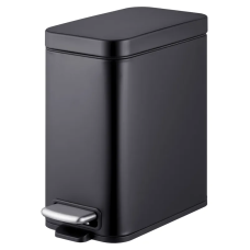 Відро для сміття з плавним закриттям прямокутне Mixxus Premium Quadro-TC0105 Black 5 л колір чорний (MI7061)