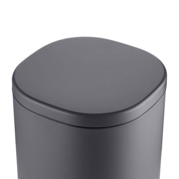 Відро для сміття з плавним закриттям овальне Mixxus Premium Olivary-TC0105 Graphite 5 л колір графіт (MI7063)