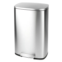 Відро для сміття з плавним закриттям прямокутне Mixxus Bevel-TC0112 SS Color 12л колір наржавійка (MI7087)