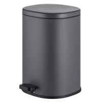 Відро для сміття з плавним закриттям овальне Mixxus Premium Olivary-TC0105 Graphite 5 л колір графіт (MI7063)