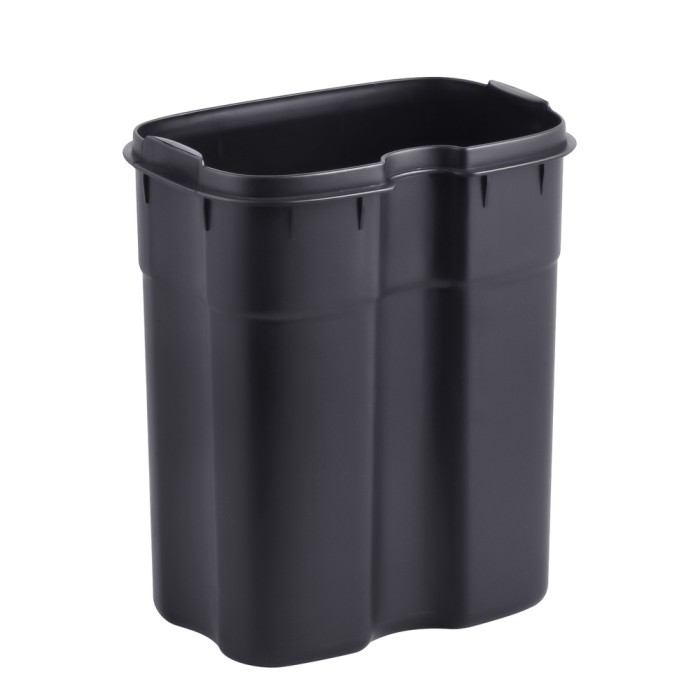 Відро для сміття з плавним закриттям прямокутне Mixxus Premium Style-TC0305 SS Color 5л колір нержавійка (MI7060)