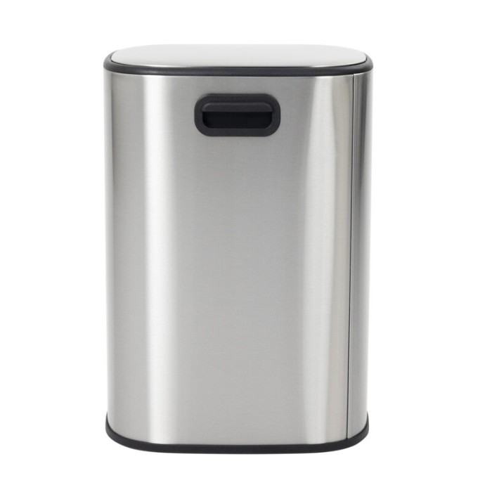 Відро для сміття з плавним закриттям овальне Mixxus Premium Diverse-TC0105 SS Color 5л колір наржавійка (MI7078)