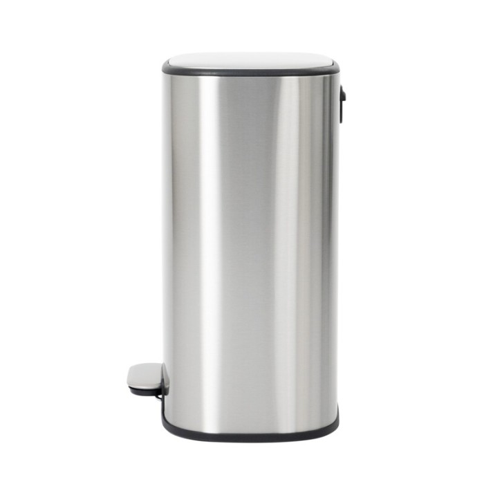 Відро для сміття з плавним закриттям овальне Mixxus Premium Diverse-TC0105 SS Color 5л колір наржавійка (MI7078)