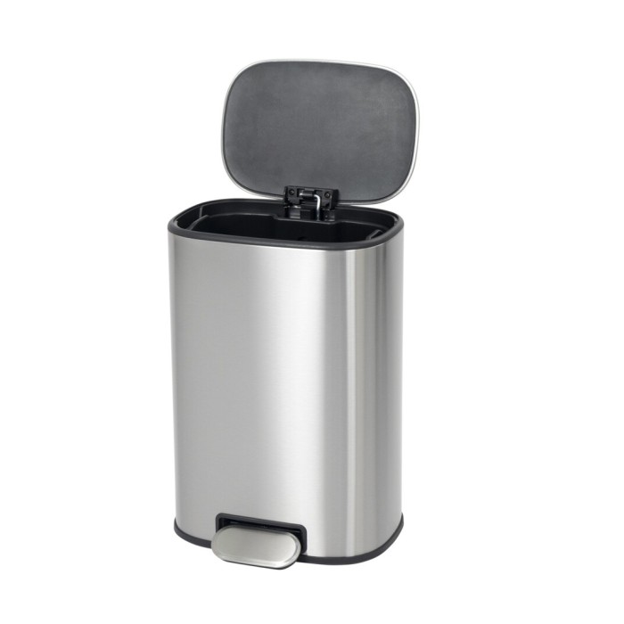 Відро для сміття з плавним закриттям овальне Mixxus Premium Diverse-TC0105 SS Color 5л колір наржавійка (MI7078)
