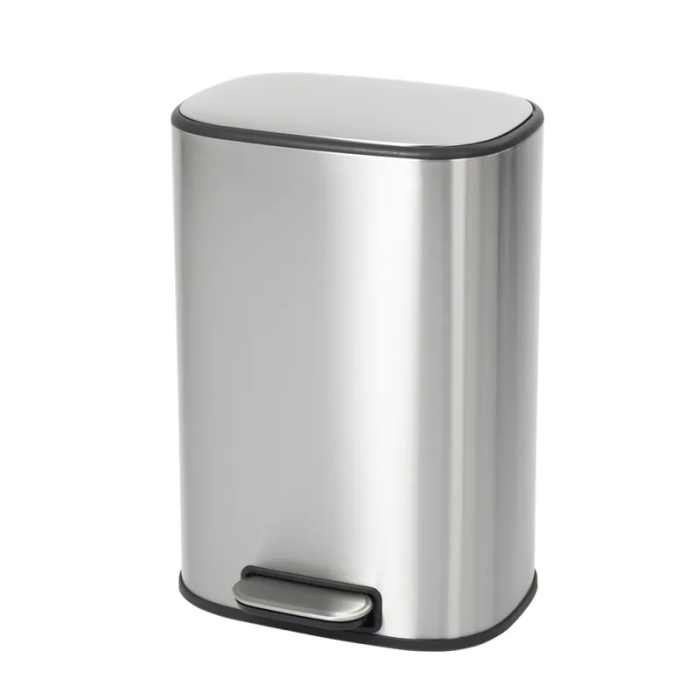 Відро для сміття з плавним закриттям овальне Mixxus Premium Diverse-TC0105 SS Color 5л колір наржавійка (MI7078)
