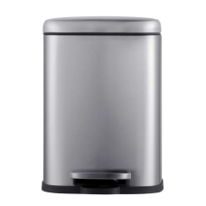 Відро для сміття з плавним закриттям прямокутне Mixxus Premium Style-TC0305 SS Color 5л колір нержавійка (MI7060)