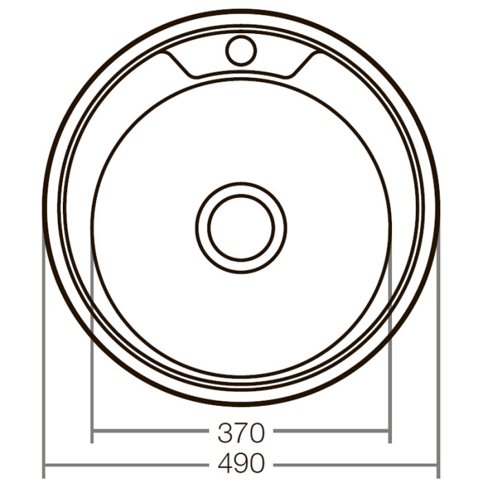 Мийка кухонна Zerix Z490-06-180D (decor) (ZX1583)