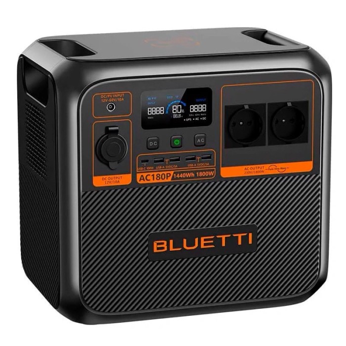 Зарядна станція BLUETTI AC180P 1800 Вт, 1440 Вт/год (BL0555)