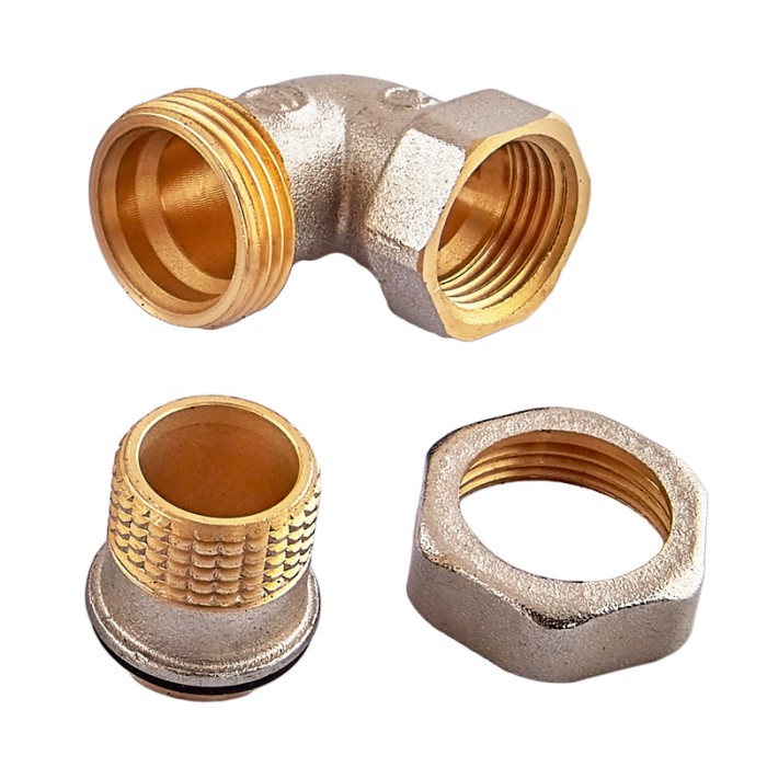 Згін американка кутови Waterpro WP702-15 - 1/2" (латунь) (WP3320)