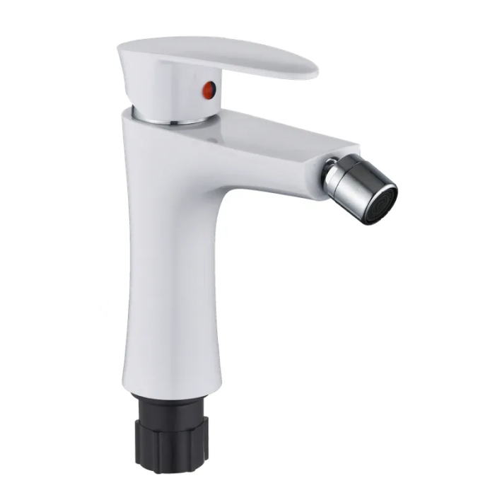 Змішувач для біде Plamix Cezar-002 SET White (з підведенням) (PM0731)
