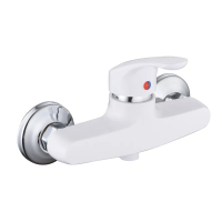 Змішувач для душа Plamix Fidel-003 SET White (з шлангом, лійкою та кронштейном) (PM0730)