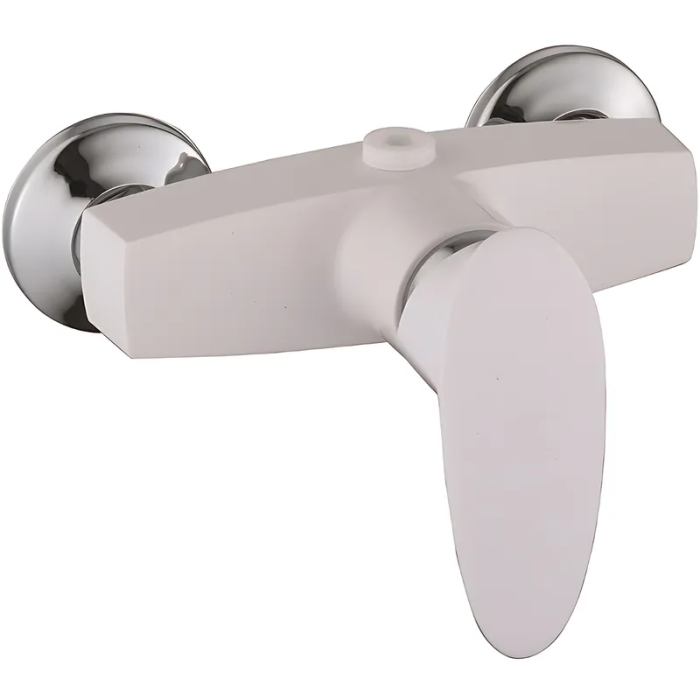Змішувач для душа Plamix Cezar-003 White (без шланга, лійки та кронштейна) (PM0733)